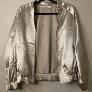 Golden bomber jacket